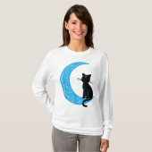 Black Crescent Moon Sailor Mam T-shirt (Voorkant volledig)
