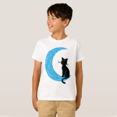 Black Crescent Moon Sailor Mam T-shirt (Voorkant volledig)