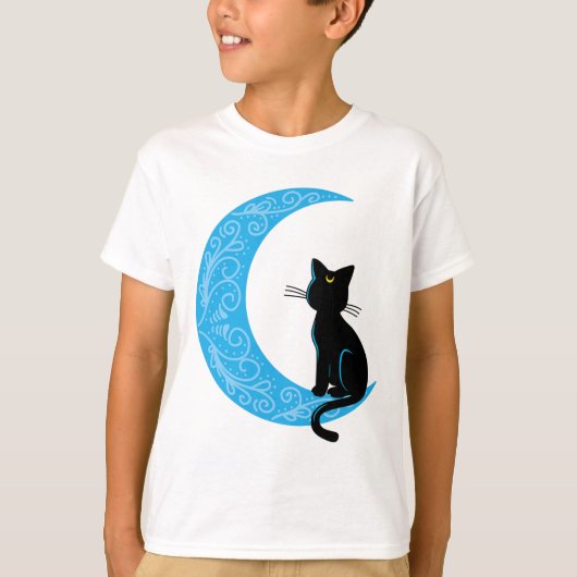Black Crescent Moon Sailor Mam T-shirt (Voorkant)