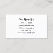 Black Crescent Moon Sieraden Maker Visitekaartje (Achterkant)