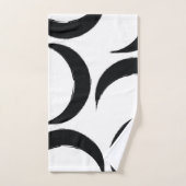 Black Crescent Wanhopige Magic Dark Moon Astrology Bad Handdoek (Handdoek)