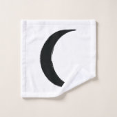 Black Crescent Wanhopige Magic Dark Moon Astrology Bad Handdoek (Wasdoekje)
