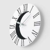 Black Crescent Wanhopige Magic Dark Moon Astrology Grote Klok (Hoek)