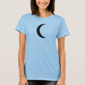 Black Crescent Wanhopige Magic Dark Moon Astrology T-shirt (Voorkant)