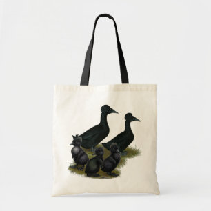 Black Crested Duck-reeks Tote Bag