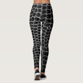 Black Crocodile Print Leggings (Achterkant)