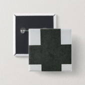 Black Cross, c.1923 Vierkante Button 5,1 Cm (Voorkant /achterkant)