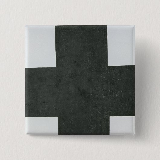 Black Cross, c.1923 Vierkante Button 5,1 Cm (Voorkant)