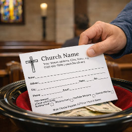 Black Cross Kerk Tiend Offer Collectie Envelop