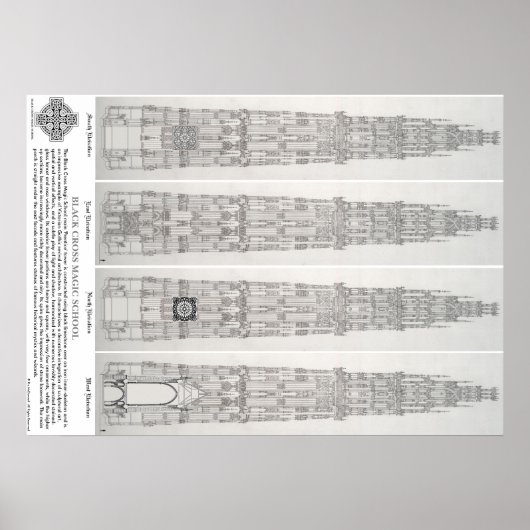 Black Cross Magic School Poster No.1 (Voorkant)