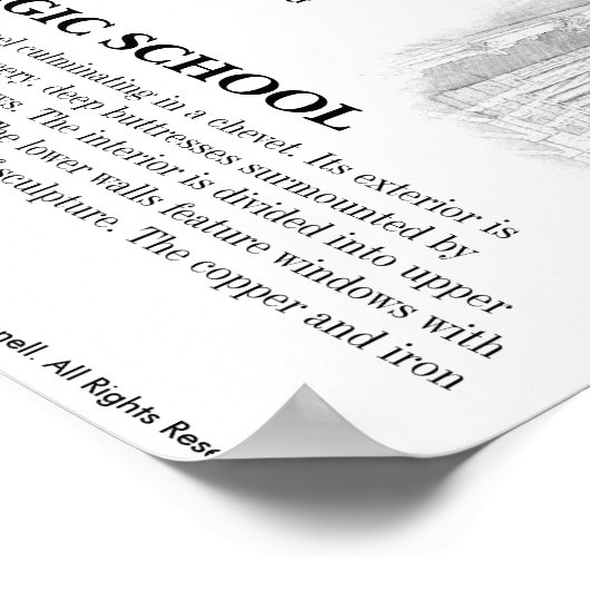 Black Cross Magic School Poster No.2 (Hoek)