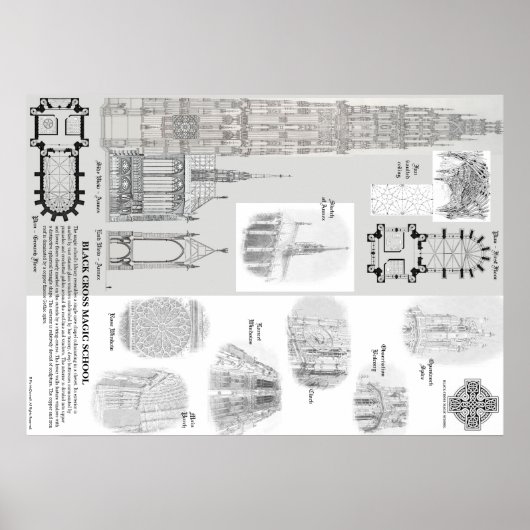 Black Cross Magic School Poster No.2 (Voorkant)