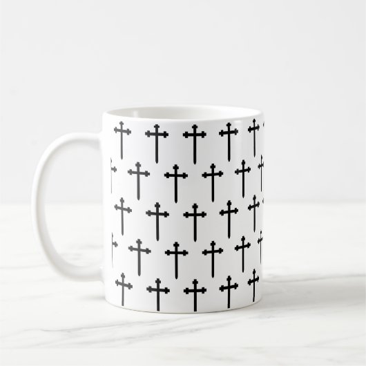 Black Cross-Mok Koffiemok (Links)