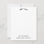 Black Crossed Twigs van het bureau van Notitiekaartje (Voorkant)