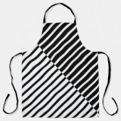 Black Crossing Stripes Schort (Voorkant)