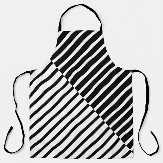 Black Crossing Stripes Schort (Voorkant)