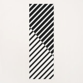 Black Crossing Stripes Yogamat (Voorkant)