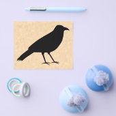 Black Crow Bird op een Parchment Pattern. Flyer (Enkel)
