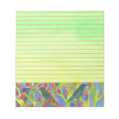 Black Crow Birds Autumn Leaves Lined Notitieblok (Voorkant)