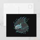 Black Crow Briefkaart (Voorkant / Achterkant)