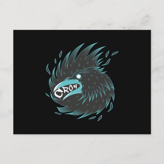 Black Crow Briefkaart (Voorkant)
