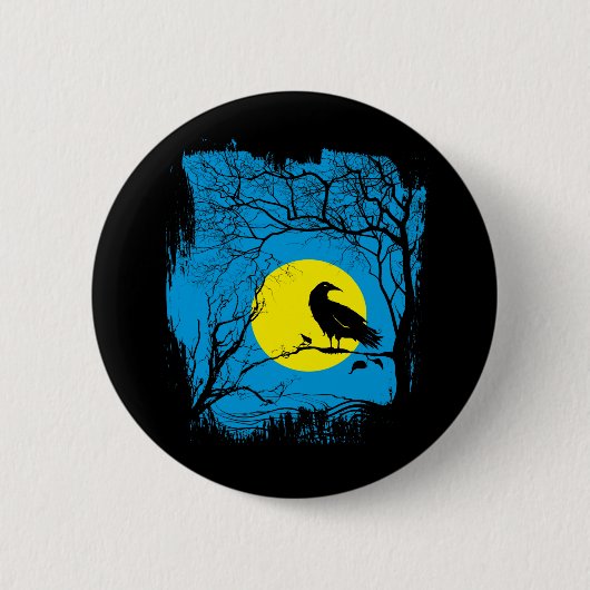 Black Crow Button (Voorkant)