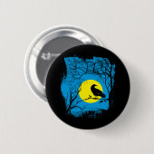 Black Crow Button (Voorkant /achterkant)
