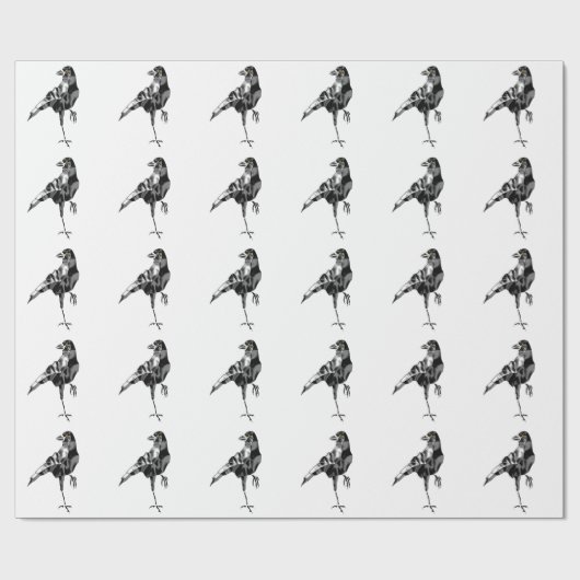 Black Crow Cadeaupapier (Vlak)