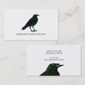 Black Crow Calling-kaart Visitekaartje (Voorkant / Achterkant)