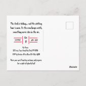 Black Crow enge gotische Abstracte Halloween Briefkaart (Achterkant)