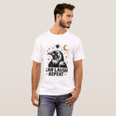 Black Crow F, Caw F, Funny Bird Dance Cool Cadeau T-shirt (Voorkant volledig)