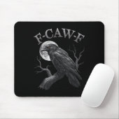 Black Crow, F-caw-f Funny Black Bird Moon Gothic A Muismat (Met muis)