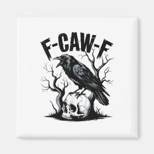 Black Crow, F-caw-f Grappige Zwarte Vogel Magneet