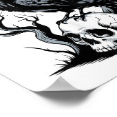 Black Crow, F-caw-f Grappige Zwarte Vogel Poster (Hoek)