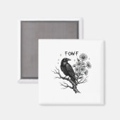 Black Crow F-caw-f Halloween _1 Magneet (Voorkant / Achterkant)