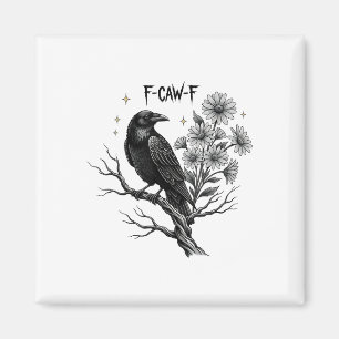 Black Crow F-caw-f Halloween _1 Magneet