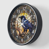 Black Crow Glas in lood Vogelklok (Hoek)