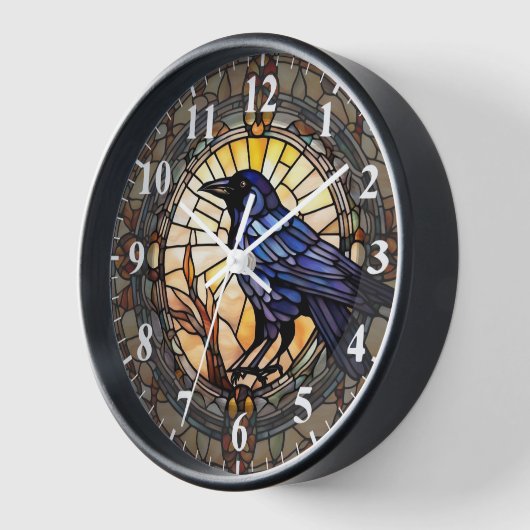 Black Crow Glas in lood Vogelklok (Hoek)