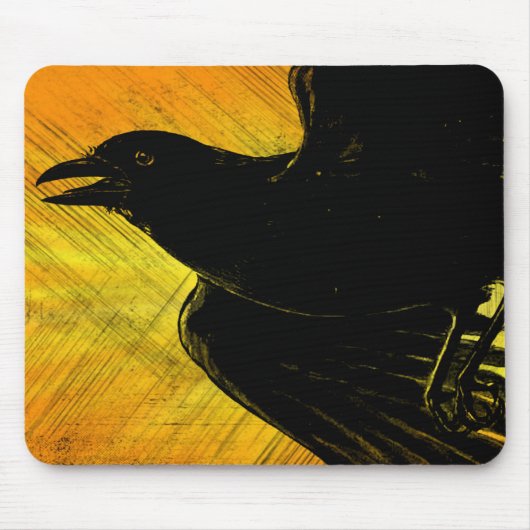 Black Crow Grunge Muismat (Voorkant)