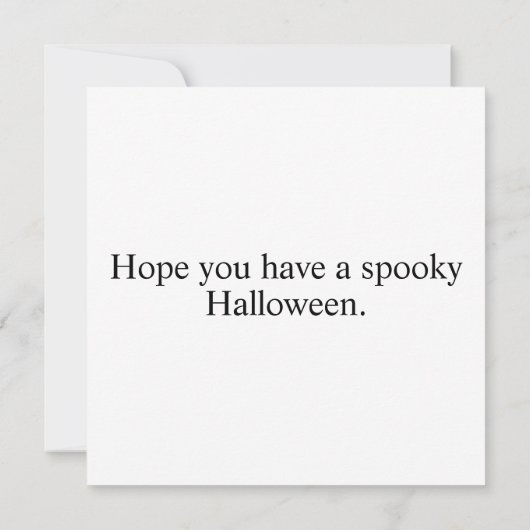 Black Crow Happy Halloween Kaart (Achterkant)