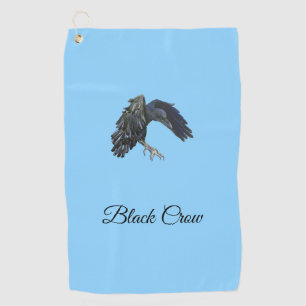 Black Crow Master of Time gepersonaliseerd Sky Blu Golfhanddoek