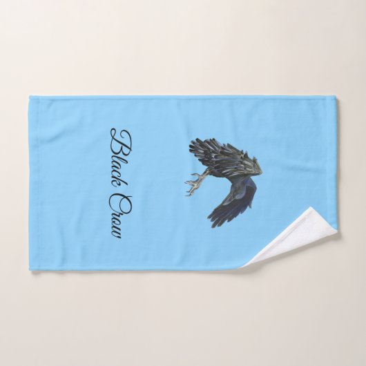 Black Crow Master of Time gepersonaliseerd Sky Blu Handdoek (Handdoek)
