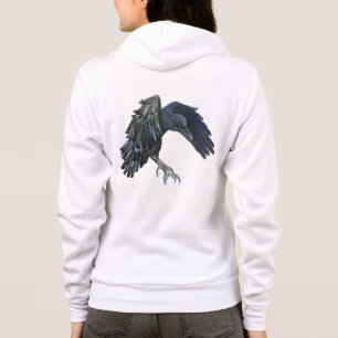 Black Crow Master of Time Illustratie Hoodie