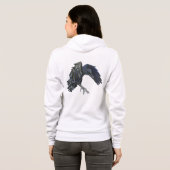 Black Crow Master of Time Illustratie Hoodie (Achterkant volledig)