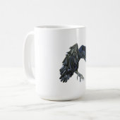 Black Crow Master of Time Illustratie Koffiemok (Voorkant links)