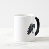 Black Crow Master of Time Illustratie Magische Mok (Voorkant rechts)