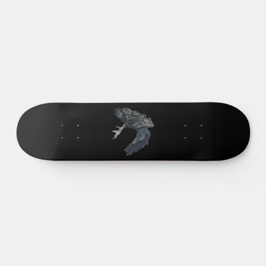 Black Crow Master of Time Illustratie Persoonlijk Skateboard (Horizontaal)