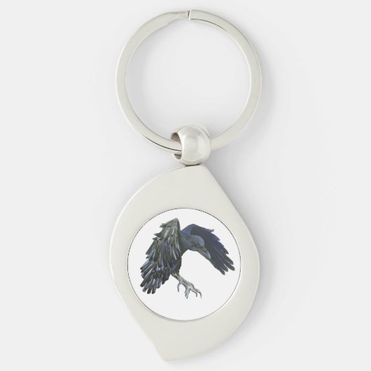 Black Crow Master of Time Illustratie Sleutelhanger (Voorkant)