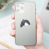 Black Crow Master of Time Illustratie Sticker (Telefoon)