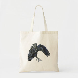 Black Crow Master of Time Illustratie Tote Bag